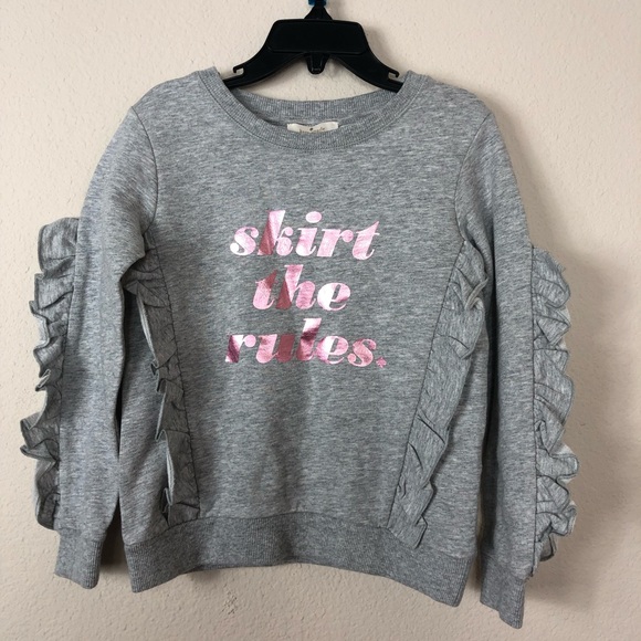 kate spade Other - Kate Spade Skirt the Rules Sweatshirt Gray NWT